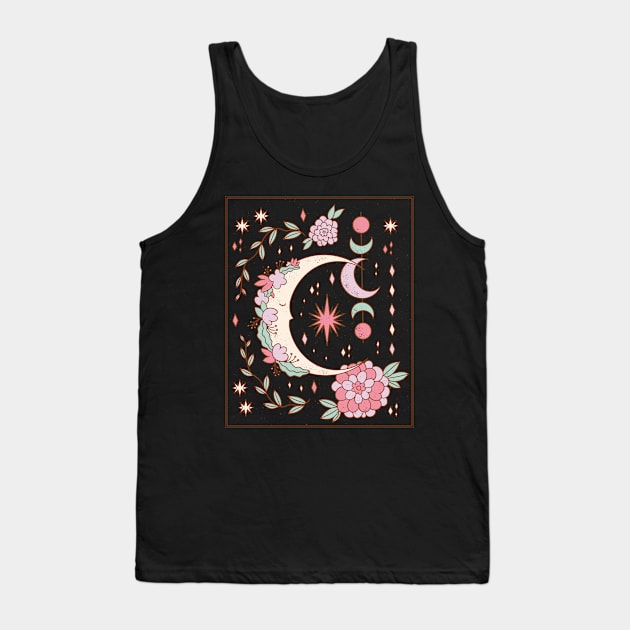 Flower Children Moon Tank Top by Urban_Vintage